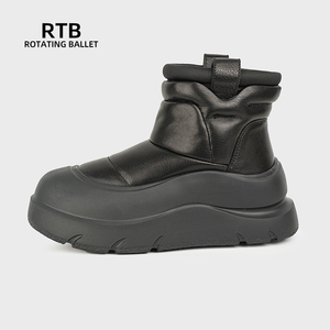 Зимние водонепроницаемые сапоги из коровьей кожи с мехом - Product Image 2