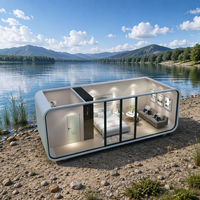 Pod de bureau préfabriqué modulaire personnalisé, conteneur extensible pour la vie et le travail en plein air, maison préfabriquée pour les cabines Apple