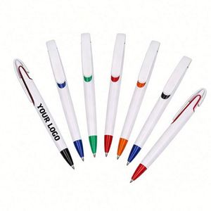 Branded Plastic Print <b>Pens</b> Sublimation Blank <b>White</b> Stylo Ballpoint Full Color Logo Uv Printing <b>Pen</b> Custom Promotional Gifts - Product Image 1
