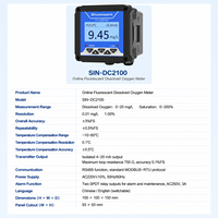 Analyseur automatique en ligne d'oxygène dissous, mesureur de qualité de l'eau DO avec communication RS485 pour les systèmes de traitement industriels