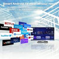 Téléviseur intelligent Android 12V pour camping-cars et VR avec lecteur DVD, TV sans cadre FHD 12/24/240V avec satellite Free Sat