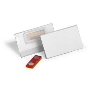 DURABLE - 8243-19 Porte-nom 40x75mm avec aimant et guide anti-rotation (multi-pack) - EAN 4005546732183 BADGES - Product Image 1
