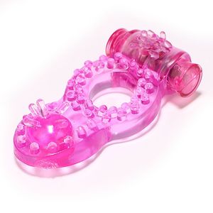 Yetişkin seks ürünleri TPE kauçuk kelebek Penis yüzük ile kurşun vibratör horoz yüzükler seks oyuncakları erkekler için - Product Image 4