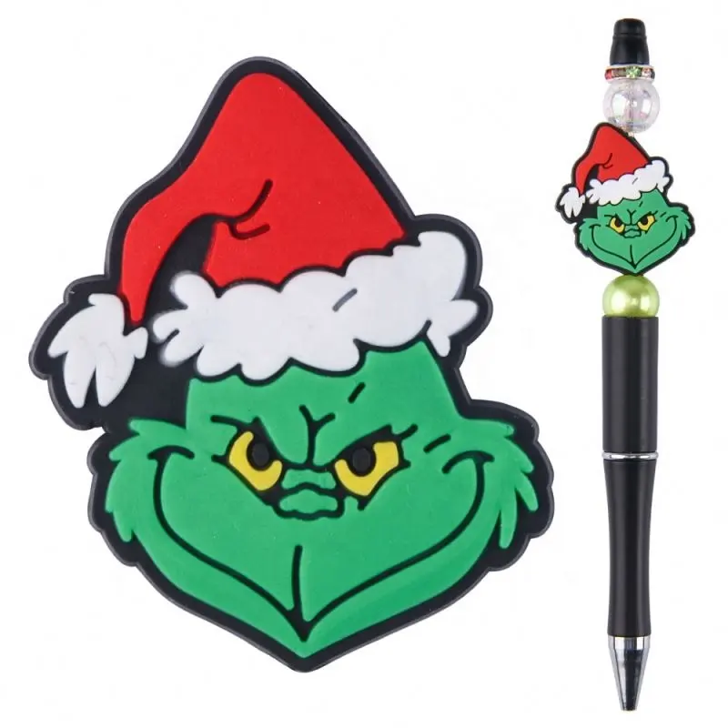 Grinch focal beads for pen decoration Karol G beads new silicon Evil Queen focal bead for keychain making