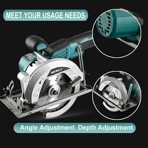 Đa chức năng Thông tư <span class=keywords><strong>Saw</strong></span> 21V không dây điện <span class=keywords><strong>Saw</strong></span> có thể điều chỉnh cắt góc 0-45, 6500 RPM, thích hợp cho cắt gỗ - Product Image 5