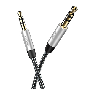 Câble AUX 3,28 pieds, cordon <span class=keywords><strong>Audio</strong></span> <span class=keywords><strong>auxiliaire</strong></span> en Nylon tressé, masculin vers mâle, pour haut-parleur Hi-Fi, stéréo, sans fil, 3.5mm - Product Image 3