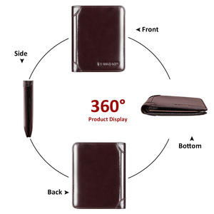 <span class=keywords><strong>Portafoglio</strong></span> Banyanu <span class=keywords><strong>Classico</strong></span> in Pelle Ultra Sottile con Doppia Piega e RFID, <span class=keywords><strong>Portafoglio</strong></span> Minimalista Personalizzato con Clip per <span class=keywords><strong>Uomo</strong></span> - Product Image 4