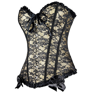 SL356 Plus Size Bustier corsetti in pizzo gotico in pizzo modellante Bustier dimagrimento del corpo da donna corsetto per la vita snellente Sexy - Product Image 4