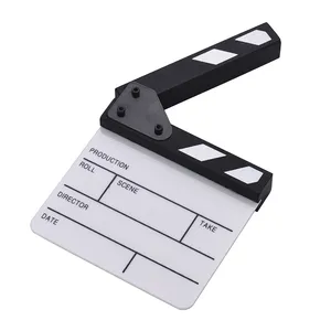Andoer Clapper Board Compact Size Acrylique Clapboard Dry Erase TV Film Director Cut Action Scene Clapper Board Slate - Product Image 6