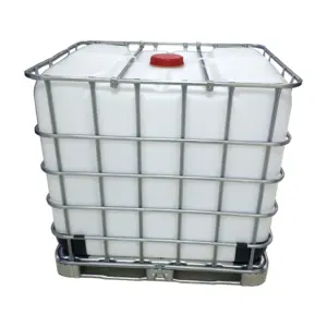 1000 litre steel caged plastic water tank