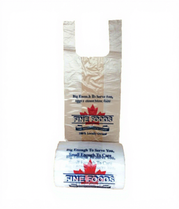 HDPE <b>Plastic</b> Side Gusset Heat Seal Grocery Food Packaging Bag on <b>Roll</b> Vietnam Supplier - Product Image 1