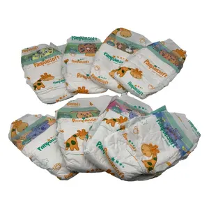 무료 샘플 도매 아기 기저귀 매력적인 디자인 누출 가드 저렴한 신생아 기저귀