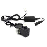 Chargeur rapide double USB pour moto, 12-24V, interrupteur marche/arrêt pour téléphone, tablette, GPS