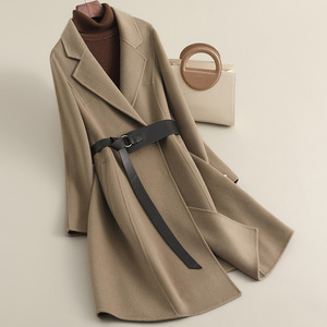 Nouvelle Collection Printemps – <span class=keywords><strong>Manteau</strong></span> Long Élégant Haut de Gamme pour <span class=keywords><strong>Femme</strong></span>, Double Face, Manches Longues, en <span class=keywords><strong>Laine</strong></span> Sans <span class=keywords><strong>Cachemire</strong></span> - Product Image 3