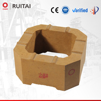 Brique de magnésie fusionnée cylindrique de haute qualité et haute résistance, adaptée aux grands fours à verre industriels