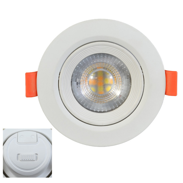 Good Price Led Downlight 3 CCT Color Change Dial Switch PC Housing Led Spotlight for Indoor Lighting
