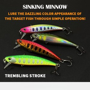 Leurre dur à coulée lente SNEDA 70mm 11g, <span class=keywords><strong>Minnow</strong></span> 6 segments avec action réaliste pour la pêche de précision - Product Image 3
