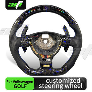 Volant LED pour Volkswagen Golf 5 Jetta Mk5 GTI Golf <span class=keywords><strong>R</strong></span>, Volant Amélioré en Fibre de Carbone Véritable - Product Image 2