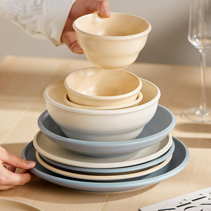 Juego de Vajilla de Cerámica Mate en Colores Pastel Morandi, Juego de Platos y Tazones de Porcelana con Plato Ovalado <span class=keywords><strong>para</strong></span> Hogar, Hotel, Restaurante - Product Image 4