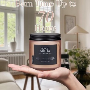 Customized <b>large</b>-capacity home decor items, bedroom ornaments, gift glass containers, plant-based soy wax scented <b>candles</b>. - Product Image 4