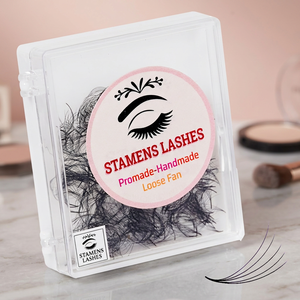 Stamen Lashes – Extensions de cils individuels en faux vison faits à la main, en éventail, faciles à poser, avec emballage en étui plastique transparent - Product Image 3