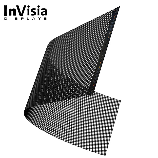 Wholesale 2025 New Ultra-Thin Invisia P3.91 LED Display High Brightness Seamless Flexible Transparent Mesh Screen Grille Display