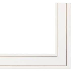 Set di quattro bianco incorniciato da giardino parete arte e specchio con ganci HMS Set da bagno - Product Image 3