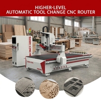 Routeur CNC 3 axes de haute qualité 1325 1530 ATC pour le travail du bois, machine CNC pour la fabrication de meubles