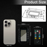 Kingshowstar RGBW 4/6/8/10/12/16/20 Stück 9100LM 44 LED-Chips Rock Light Kit Offroad Farbige Lichter IP68 Wasserdicht