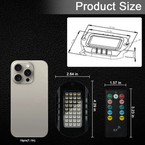 Kingshowstar RGBW 4/6/8/10/12/16/20 Piezas 9100LM 44 Piezas LED Chip Kit de Luces Rock Todoterreno Luces Coloridas IP68 Impermeables - Product Image 2