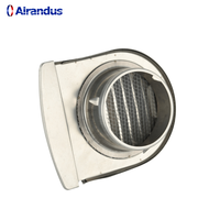 Design moderne OEM Capot mural en acier inoxydable étanche Rond Bull Nosed Return AC Exhaust Outlet pour HVAC