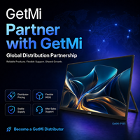 Moniteur portable OEM ODM 18,5 pouces tactile, 100Hz FHD IPS, fin 15 mm, avec support métallique et haut-parleur intégré, pour bureau et gaming, compatible ordinateur portable