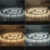 Lustre en cristal moderne grand luminaire suspendu en cristal pour salon chambre plafonnier Lustres Luminaire Plafonnier