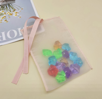 Sac d'aromathérapie à logo personnalisé sac cadeau en organza crypté de bijoux en gros