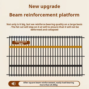 Кошачья клетка для дома в помещении с ящиком для туалета все в одном, очень большое свободное пространство, двухэтажный дом для виллы, питомник - Product Image 4