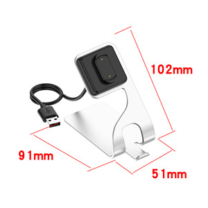 Base de aleación de aluminio para reloj inteligente Amazfit <span class=keywords><strong>GTR3</strong></span>, adaptador de cargador USB para Amazfit <span class=keywords><strong>GTR3</strong></span> <span class=keywords><strong>pro</strong></span> GTS3 T-Rex2 - Product Image 5