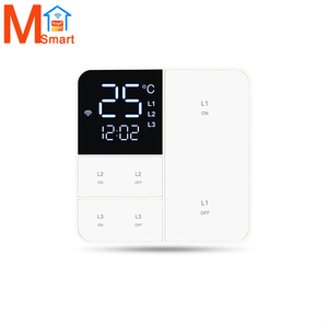 Tuya thông minh 3gang tường điều khiển từ xa Wifi thông minh chuyển đổi nhiệt độ và độ ẩm với màn hình hiển thị chuyển đổi - Product Image 1