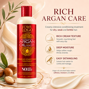 Acondicionador Profundo de Aceite de Argán Marroquí, Tratamiento Intensivo, Mascarilla Capilar para Cabello Seco, Dañado y Texturizado - Product Image 4
