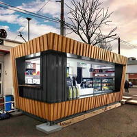 Maison conteneur modulaire en métal personnalisée de 20 pieds Nouveau design Moderne Mobile Outdoor Shop & Bar Construction en acier à vendre