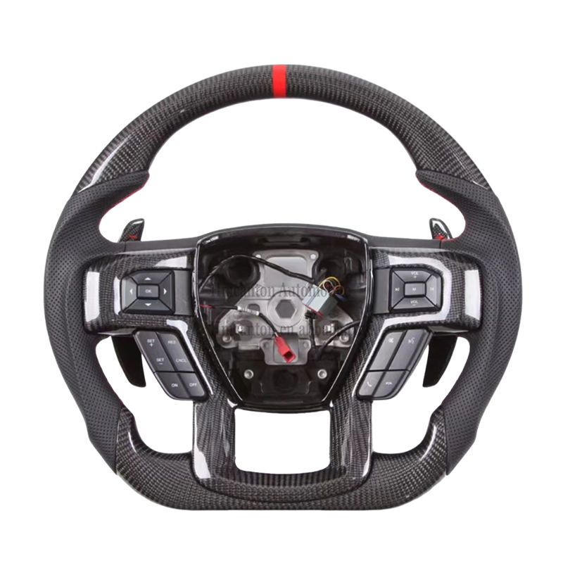 Carbon Leatherwith Frame Redstitching stripe No Bu