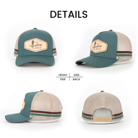 Gorras de camionero de algodón unisex de alta calidad al por mayor, con parche bordado personalizado y visera curva, gorras de béisbol de malla.
