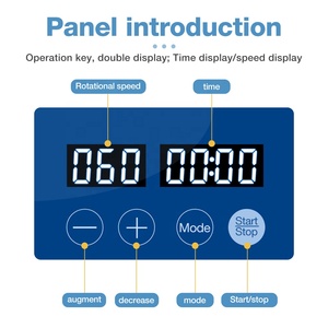 เครื่องปั่นแบบหมุนรอบระบบดิจิทัล LED 2ชั้น10-80RPM เครื่องปั่นมอเตอร์ไร้แปรงถ่านสำหรับห้องปฏิบัติการสินค้าใหม่ - Product Image 3