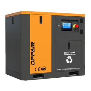 OPPAIR 10HP 7.5Kw Compresseur d'air à usage industriel Équipement Compresseur d'air rotatif à double vis