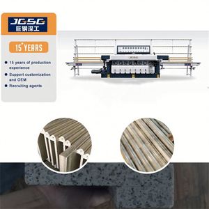 Machine de traitement du verre verticale personnalisée en usine avec 8 moteurs OG Edger Machine de polissage pour bordure de verre ronde pour une utilisation en granit - Product Image 1