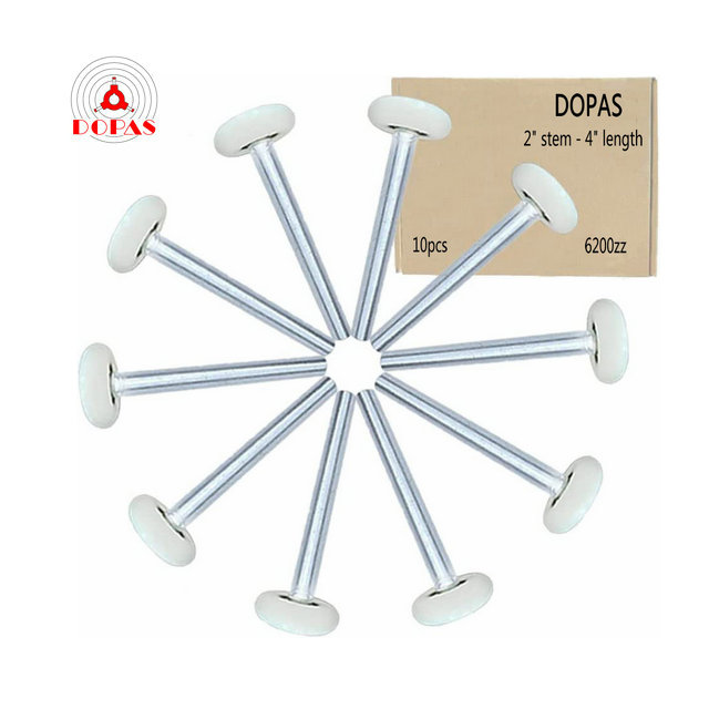 10 упаковок, 2 нейлоновых стальных ролика для гаражных дверей с подшипником 6200zz