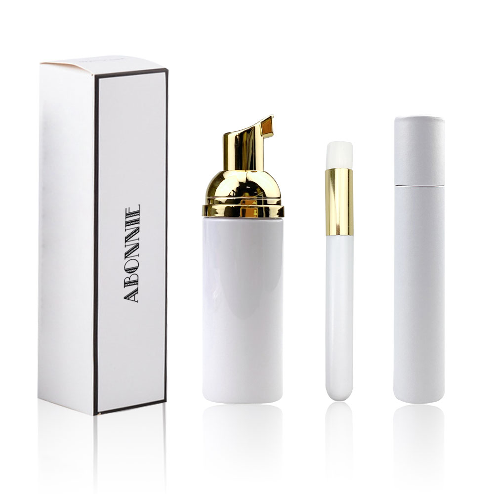 Набор для очистки пены, оптовая продажа, большая сделка, высокое качество, 100 мл, 50 мл, фирменная торговая марка, набор шампуня для ресниц, розовый шампунь для ресниц