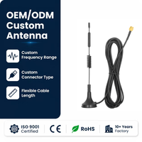 Desain Antena Magnetik Vertikal Omni 10dBi untuk Modul 4G LTE 5G LoRa Konektor yang Dapat Disesuaikan Transmisi Data Stabil