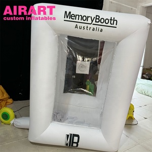 เครื่องเป่าเงินแบบเป่าลมตู้ใส่เงินแบบลูกบาศก์เงินสดเครื่องเป่าลมสีขาวสำหรับงานกิจกรรม - Product Image 3