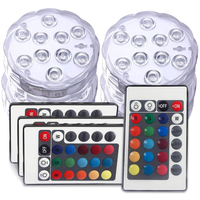 Luci subacquee sommergibili RGB batteria aziona le luci Spa ventose galleggianti a Led per vasca da bagno