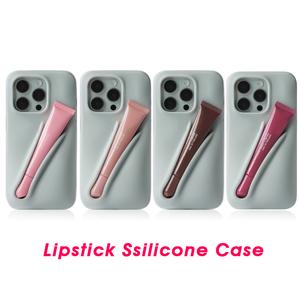 2024 Cover per telefono cellulare in Silicone moda per iPhone 16 15 14 13 ProMax con caratteristica di supporto unica per tenere il labbro <span class=keywords><strong>a</strong></span> portata di <span class=keywords><strong>mano</strong></span> - Product Image 6